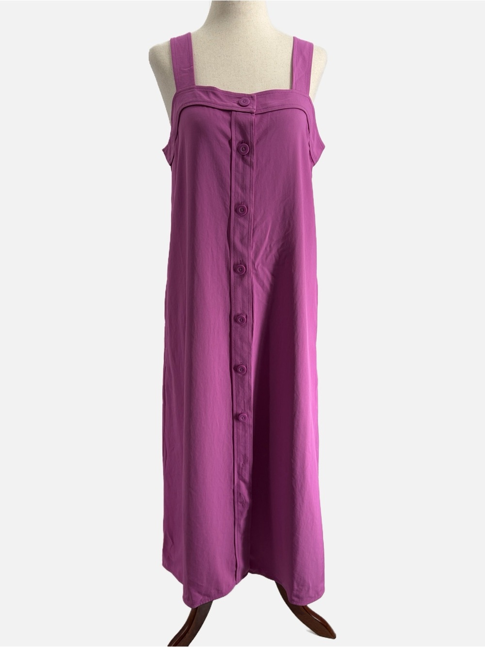 Everlane Japanese GoWeave Picnic Dress Midi Dress Wisteria Pink NWT Size 6 - Picture 2 of 7